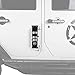 Hooke Road JK Door Hinge Step, Metal Folding Foot Pedal w/Star Sign for 2007-2018 Jeep Wrangler JK & JKU