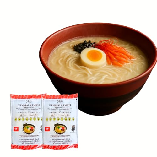 GENKI-DO! Made in Japan, Gluten-free, Animal-free, Plant-based, healthy Japanese Brown Rice Tonkotsu...