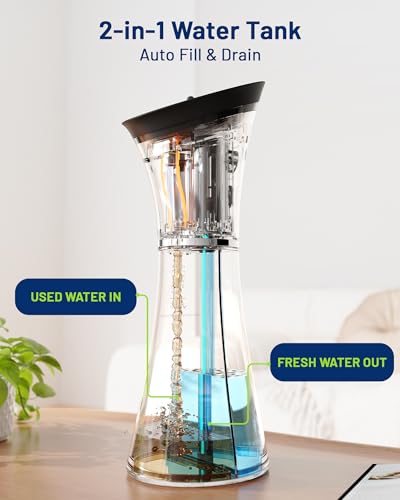 upgraded ear wax removal with one-piece waste tank safe cleaner with water temperature sensor effective ear irrigation kit amp usb-a to c cable ipx7 black