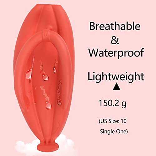 MOLERFO Unisex Banana Flip Flops for Women Men Cloud Slides Sandals Pillow Non Slip Slippers Bathroom Shower Summer Pool Beach Creative Fruit Shoes4