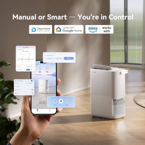Deye 75 Pint ENERGY STAR Smart Dehumidifier for Basements & Large Rooms - Image 4