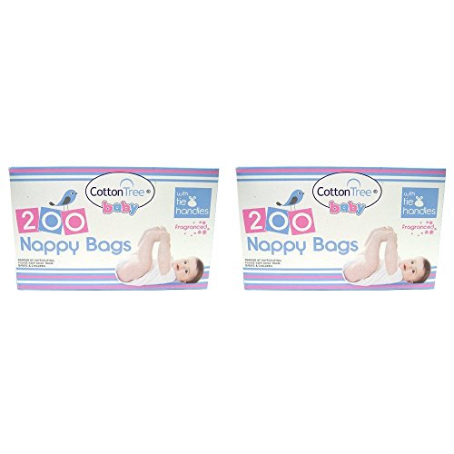 600 bolsas de pañales desechables con fragancia, 3 paquetes de 200