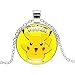 Produktbild Anime Jewelry Pokemon Halskette Pikachu Art Glas Cabochon Anhänger Antike Bronze Statement Kette Halskette für Frauen Geschenk