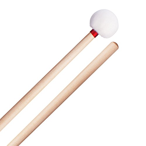 Canomo 2 Pack Timpani Mallets Sticks Felt Head Drum Sticks Mallets With Wood Handle, 14.5 Inch #TOP1