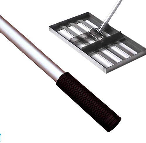 Amhuui Golf Tuin Gras Levelawn, Golf Levelawn, Level Mop Mop slepen Roestvrij staal, Professionele Gazon push Levelawn Trimmer tool, een lichte grip Lichtgewicht roestvrij staal leveler slepen mop