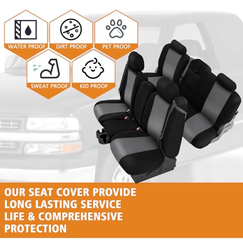 Image of Front & Back Seat Covers for 2003-2006 Chevy Silverado LT Crew Cab