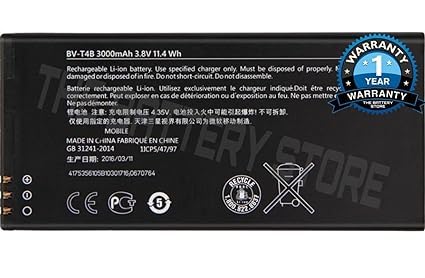 Original BV-T4B Battery for Nokia Lumia 640 XL 640XL RM-1096 RM-1062 RM-1063 RM-1064 RM-1066 Battery with 1 Year Warranty****(S96)