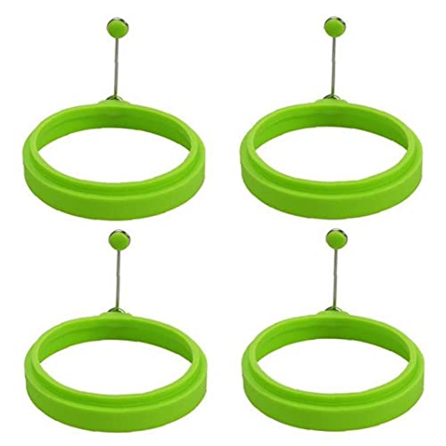4pcs Silicone Egg Pancake Rings Shape Omelette Fried Egg Mold Frying Pancake Cooking Mould Kitchen Accessories