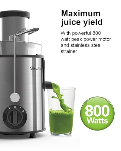Sifene AMR516 Easy To Clean Juicer Machines, Sifene 3 Inch Big Mouth Centrifugal Juicer Extractor thumb #2