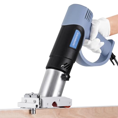 YUCHENGTECH Hot Air Edge Bander Banding Machine Portable Edge Banding Machine Edgebander include Heat Gun and Track Guidance 110V