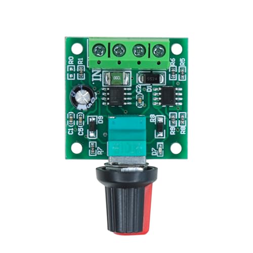 Image of Electronic Spices 1.8V-12V 2A PWM DC Motor Speed Controller | Adjustable Voltage Regulator with LED Indicator with Potentiometer | Mini Motor Control Switch for DIY & Robotics Projects