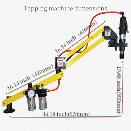 Image of Pneumatic Tapping Machine tap Flexible Arm Threading Tools | Cantilever Drilling flex Universal hand sae tapping arm m3-m12 m4 m5 m6 m8 m10 ANSI 1 /8 5 /32 3 /16 1 /4 5 /16 7 /16 1 /2 3 /8
