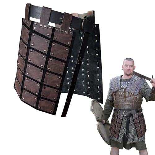 Falda medieval hombre con doble protección lateral para espectáculos