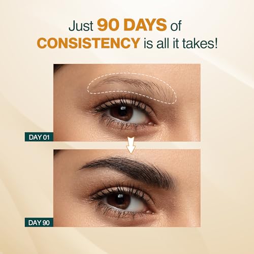 Nourish Mantra Eyebrow Growth Serum, Boost Regrowth for Longer, Thicker, Fuller-Looking Brows, Effective Enhancing Formula with Redensyl,Biotin & Peptides 10 ml