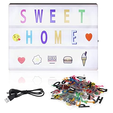 A4 LED Light Box with 311 Letters Cover