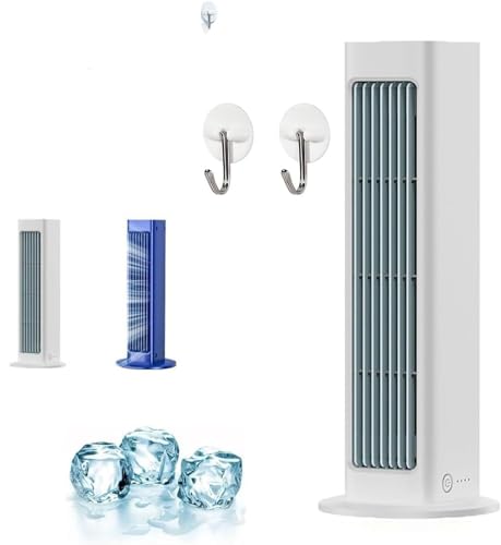 Breezamax Genérico, Breeze Max Air Cooler, Qinux Brizaac Aire Acondicionado, 2025 Acondicionadores Portátiles Mejorados, Mini Enfriador de Aire Sin Perforación de 3 Velocidades para Dormitorio y