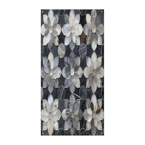 Bannière de porte de bienvenue fleurie pour animer vos fêtes de jardin
