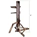 Adjustable Wing Chun Dummy Mook Yan Jong IP Man Training Target Wood Base Dark Brown