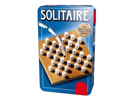 cavernedesjouets Jeu de Societe de Voyage : Le Solitaire - Set Jeu pour Enfant et Adulte et Une Carte Offerte
