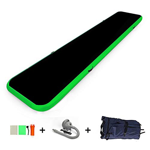 EZ GLAM Air Track 13ft/16ft/20ft Inflatable Gymnastics Tumbling Air Track Mat with Air
