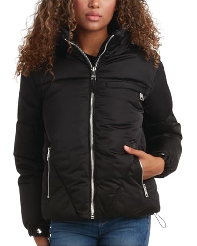 Steve Madden Women's Cropped Puffer Jacket - Quilted Winter Coat with Packable Hood - Cozy Outerwear Jacket for Women (S-XL)2