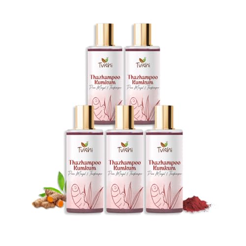 Image of Organic Thazampoo Kumkum - Maroon Kumkum Powder 50g for Pooja & Bindi | Natural Sindoor for Women - Pack of 5