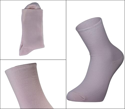 Image of omer & zeki Womens Cute Crew Socks Casual Aesthetic Socks From Neutral Cotton Socks for Women 6 PAIRS