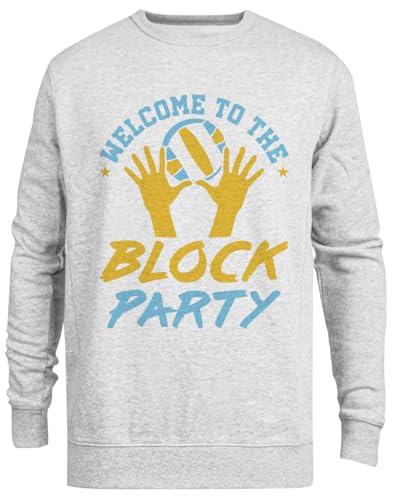 Sweat Volleyball Middle Blocker pull gris ras du cou vêtements volley