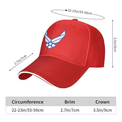 Gorra béisbol cowboy unisex ajustable roja miniatura 6