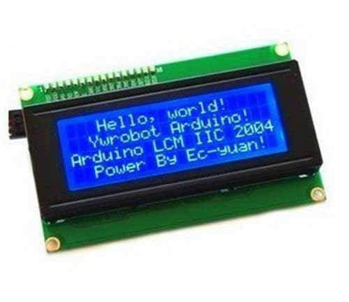 Huyhuyhuy Tool Part for 2pcs Blue IIC/I2C/TWI/SP I Serial Inteace2004 20X4 Character LCD Module
