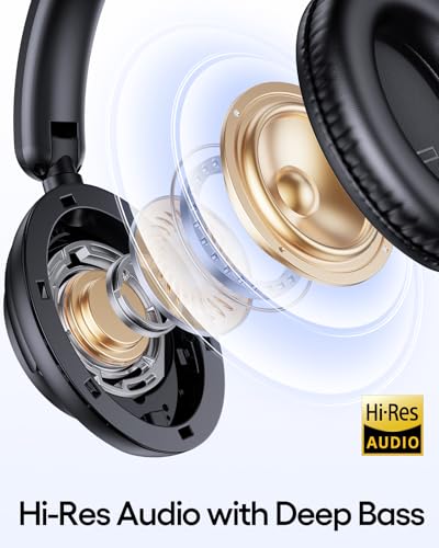 Image of TAGRY Hybrid Headsets for Travel Home Office Phone PC Dark