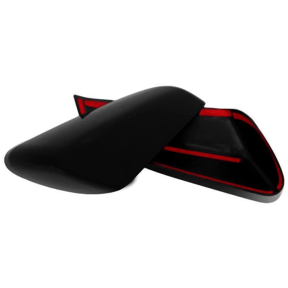 CHIESMA, Mirror Cover For 2018-2024 Chevrolet Equinox & 2018-2021 GMC Terrain,Gloss Black ABS Painted Rearview Mirror Covers(Not the Replacement)