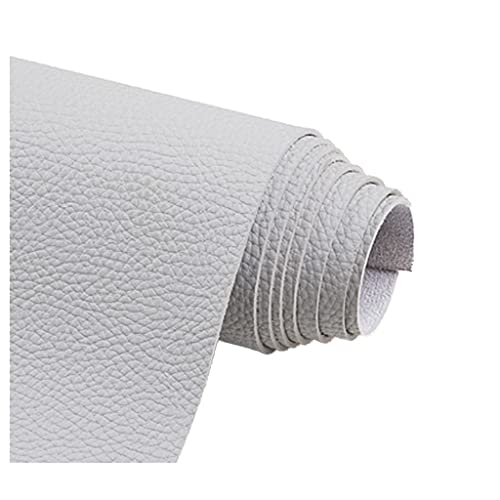 Similicuir gris clair 1.38X2m pour réparer une chaise abîmée facilement