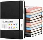 12 Pack Journal Notebooks for Work with 12 Pens, A5 Hardcover Notebook，Business Notebooks Bulk, College Ruled Notebook for Men, Leather Journal for Writing, 160 Pages, 100GSM Thick Paper (5.7" x 8.3")