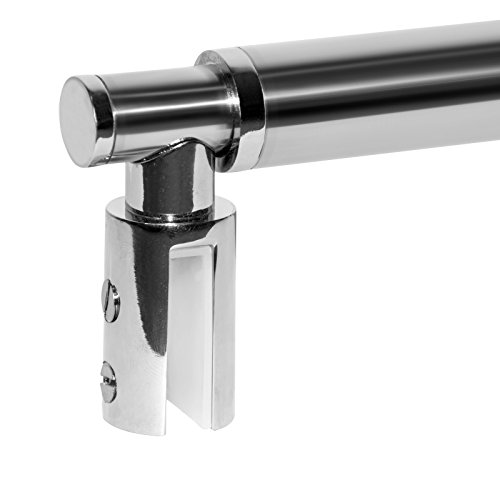 Schulte barre de stabilisation téléscopique pour paroi de douche 6-8 mm, béquille de renfort extensible, barre de fixation universelle A7090 02