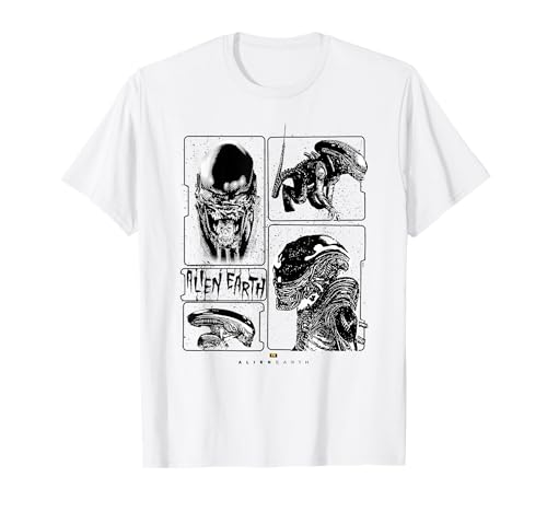 Alien: Earth Xenomorph XX121 Multi Pose Distressed Style T-Shirt