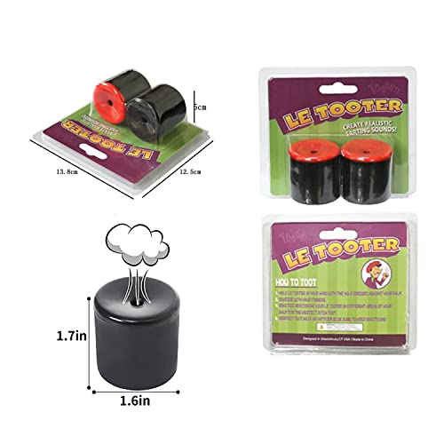 Pajojoqa 002 2Pcs Fart Machine Pooter Squeeze Rubber Break Hand Noise Maker Simulated Sounds Bomb Prank Toy Realistic Machine thumb #5