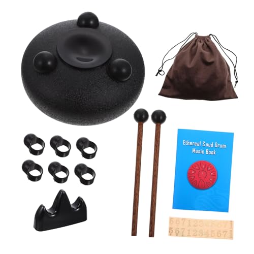GALPADA 1Set Ethereal Drum Notes Tongue Drum for Musical Percussion Instrument with Mallet for Musical Enlightenment and Fun Key Design