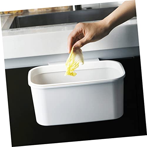 Caneca de basura colgante rectangular blanca DECHOUS 2 piezas miniatura 3