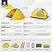Geertop Portable 4 Person 4 Seasons Backpacking Tent Double Layer Waterproof Larger Family Camping Tent Lightweight for Camp Outdoor Sports Hiking Travel Beach - Easy to Set Up