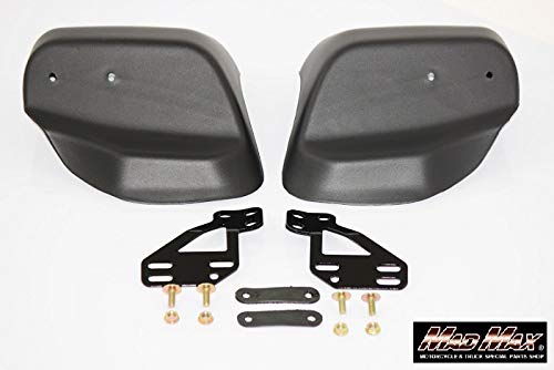 Amazon | バイク用 ナックルガード ブラック ナックルバイザー 左右 