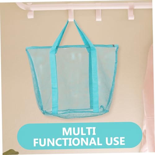 Didiseaon Large Mesh Beach Tote Bag for Family Storage Oversized Net Shoulder Bag for Grocery Toys and Vacation Essentials Ample Capacity Transparent Design3