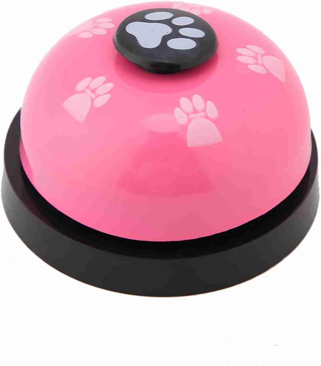 ZJchao Iron Pet Bell, Interactive Bell Toy Cute Pet for Interactive Game Toys Tell (Pink)
