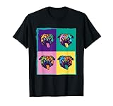 Amante del perro I Pop Art Pug I carritos Camiseta