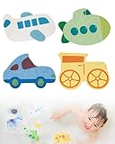 KAKFEL Esponjas Baño y Ducha Bebé, Extra Suaves y Naturales | Hipoalergénicas para Piel Sensible de Recién Nacidos y Niños