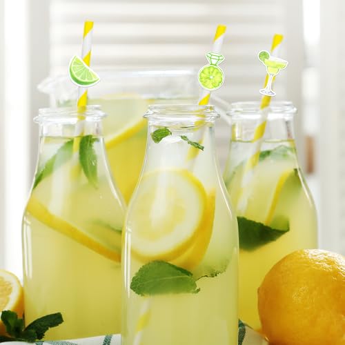 30 Pitillos de Papel Temáticos Margarita Verde miniatura 3