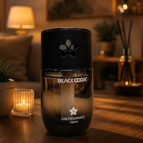 Image of BLACK ODOR Car Perfume Car Interior Deodoriser car perfumes luxury BO-13 in Vanilla Fragrance Pack of 1 Pcs in Blue Bottle Design