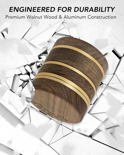 KINGTOP 2.5" Grinder Manual Spice Grinder, Walnut Wood & Aluminum Mill - Image 9