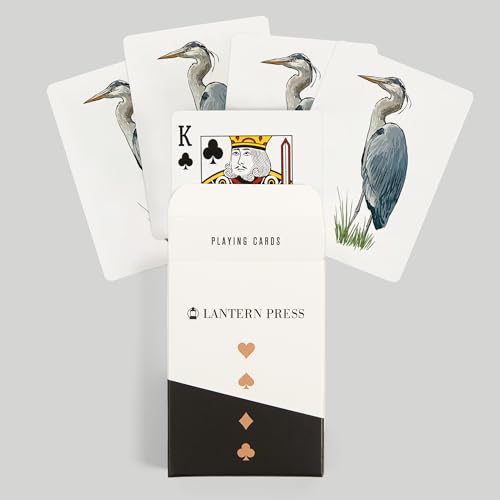 Baraja de Póker Lantern Press Blue Heron 52 cartas miniatura 6