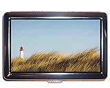 Edelstahl Zigarettenetui, Leuchtturm und Strandschutz Credit Visitenkartenetui